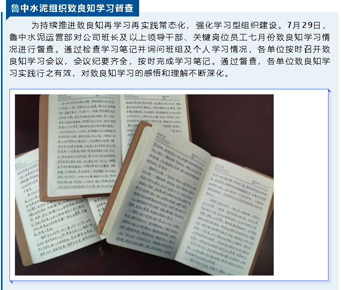 魯中水泥組織致良知學習督查87