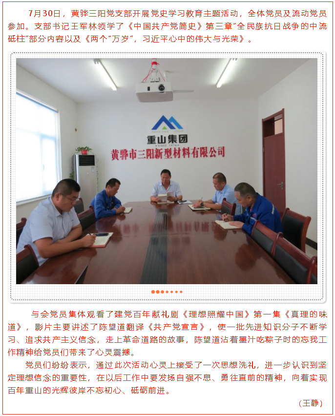 黃驊三陽黨支部開展黨史學(xué)習(xí)教育主題活動13