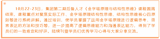 后備人才培訓(xùn)項(xiàng)目優(yōu)秀學(xué)習(xí)心得分享（一）15